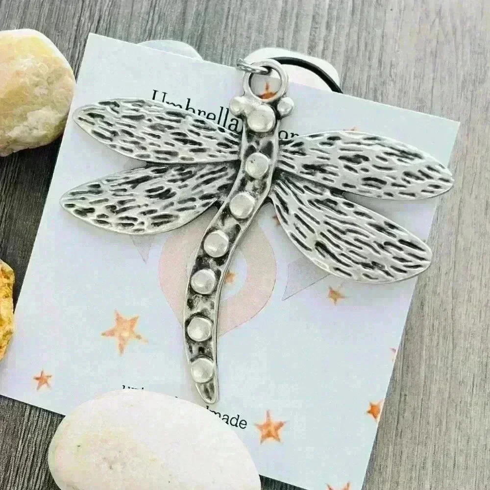 Dragonfly necklace for women dragonfly silver pendant charm - Picture 1 of 9